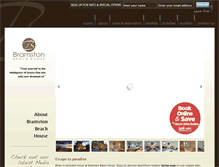 Tablet Screenshot of bramstonbeachhouse.com.au